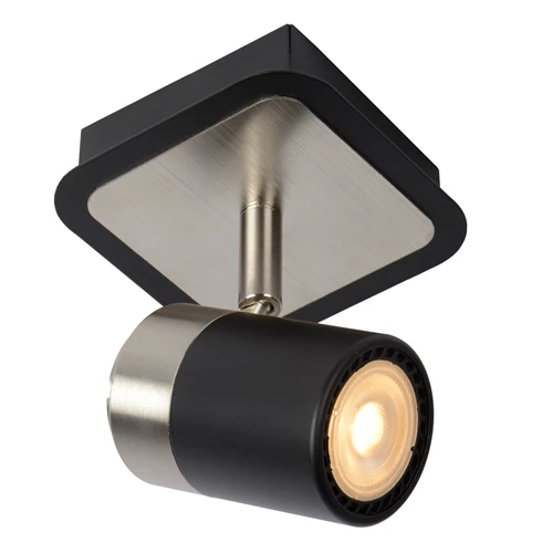 Lucide LENNERT - Plafondspot - LED Dimb. - GU10 - 1x5W 3000K - Zwart - detail 1